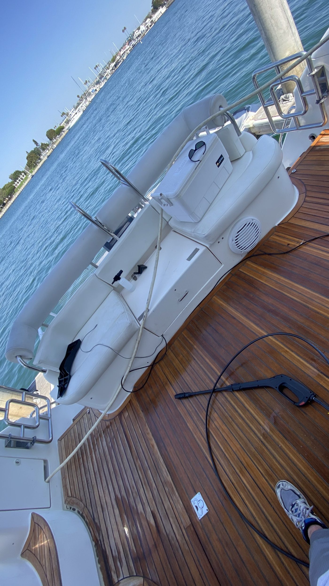Teak deck restoration and boat maintenance — Lake Michigan marine services